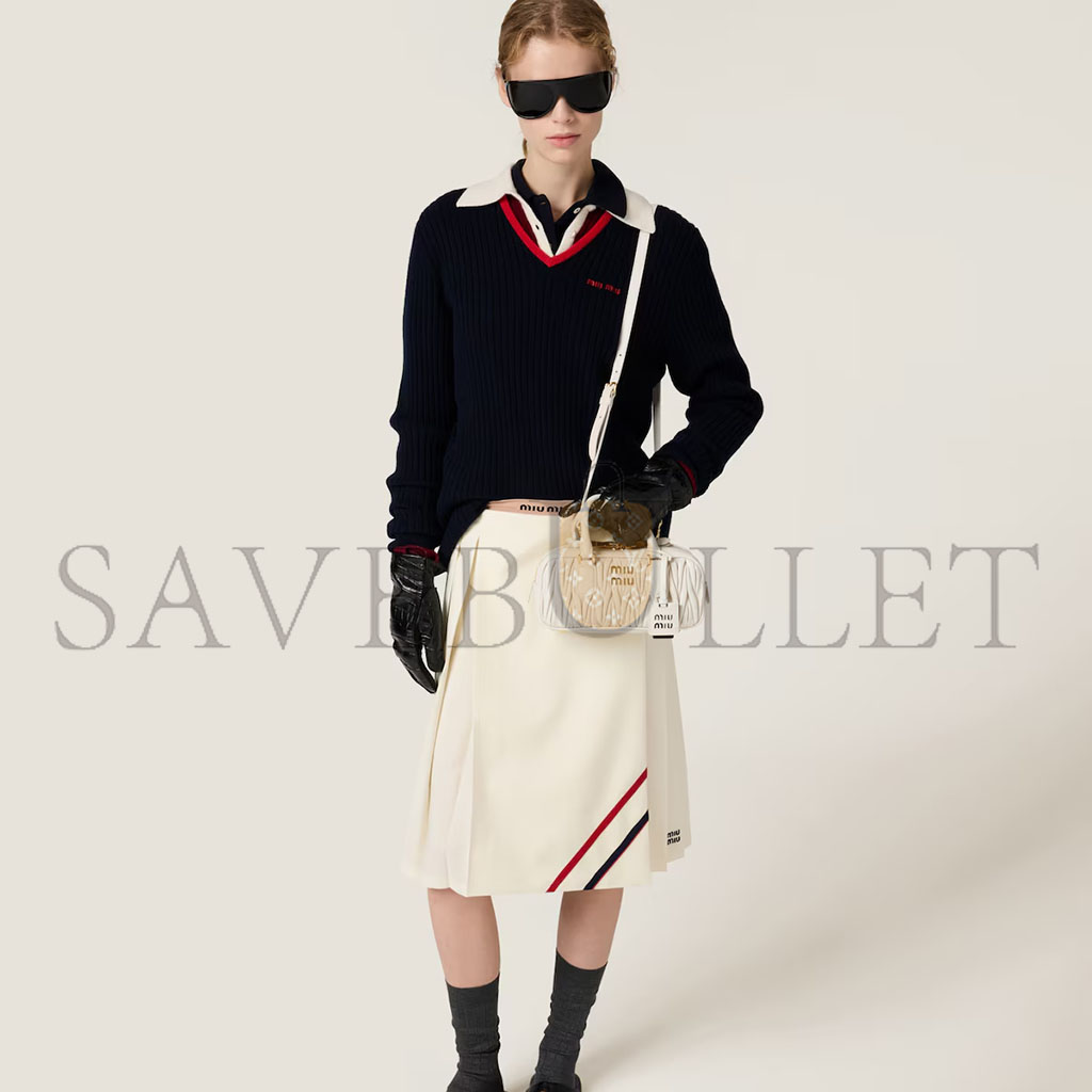 MIU MIU ARCADIE MATELASSÉ NAPPA LEATHER BAG 5BB142 (22*10.5*7.5cm)